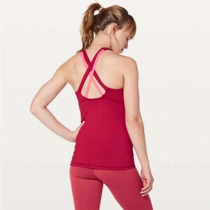 Lululemon Stash N Run Tank Ruby Red Size 6